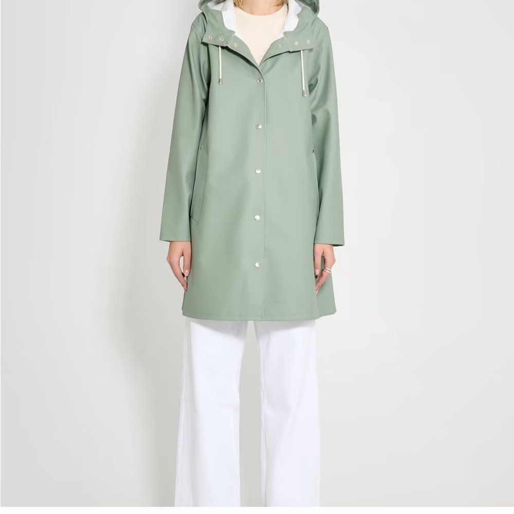 Stutterheim Moseback Sage Green Raincoat Jacket